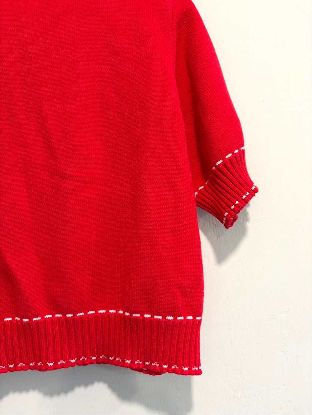 THML Short Sleeve Stitched Button Front Chunky Knit Cardigan - Picture 12 of 12